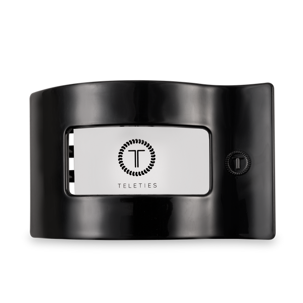 Flat Rectangle Hair Clip | Large | Jet Black