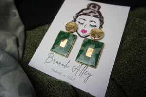 Camo Luxe Statement Earrings