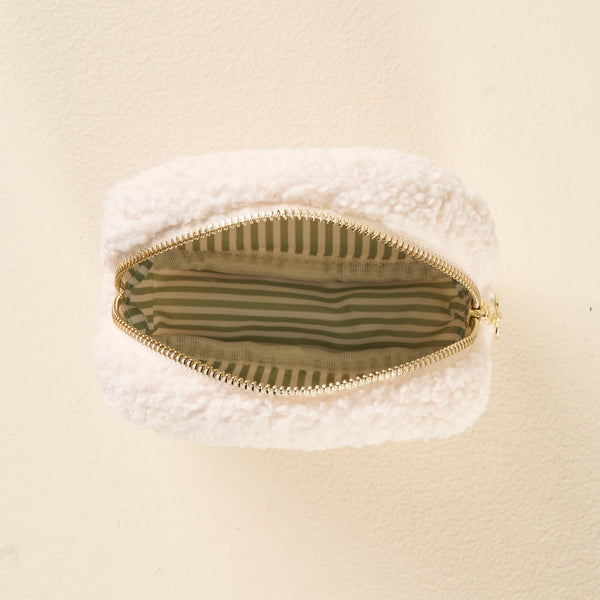 Teddy Pouch-Square Dainty Floral Pink