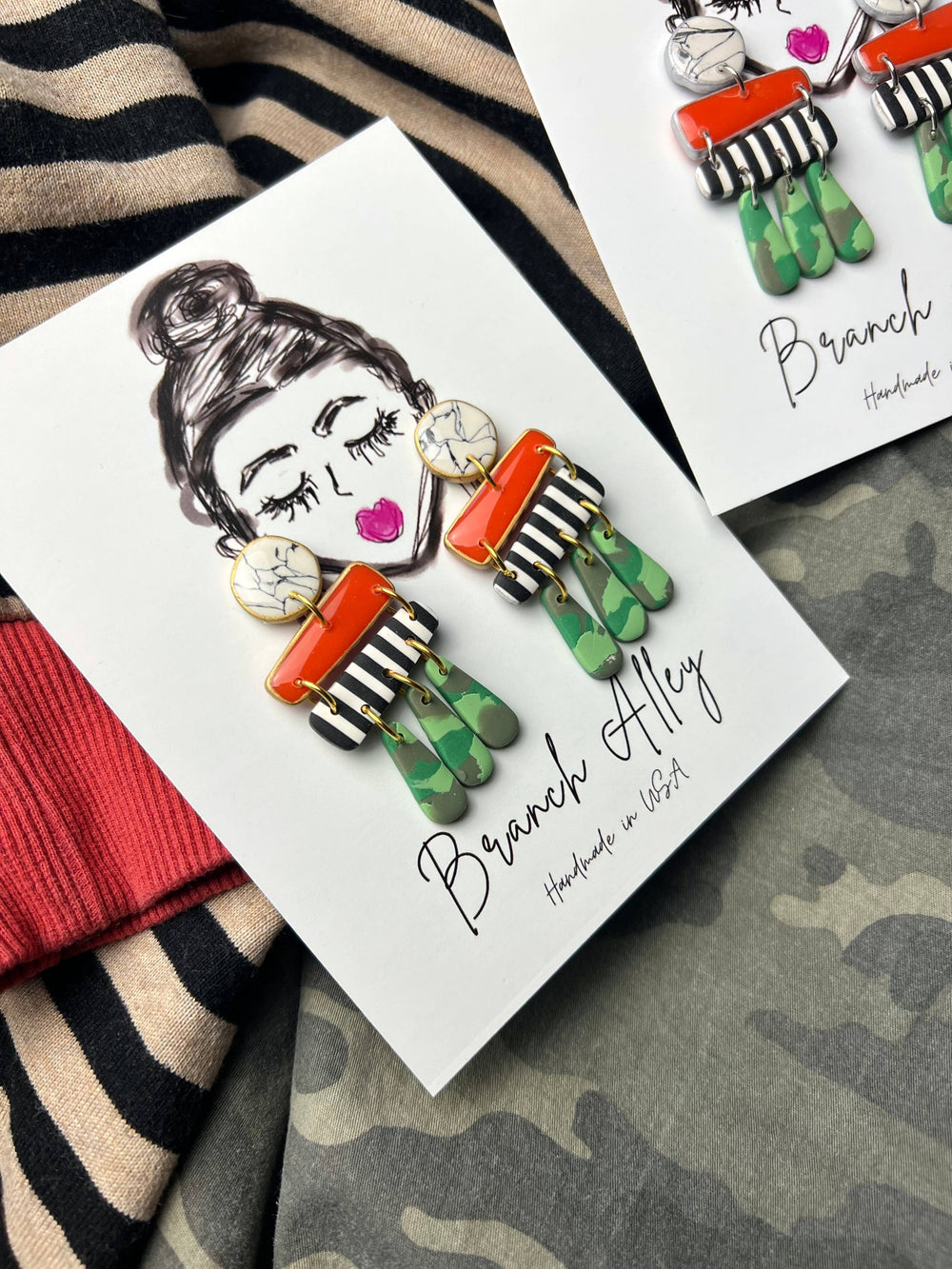 Modern Mosaic Statement Earrings
