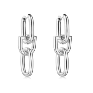 Camila Link Earring: Silver
