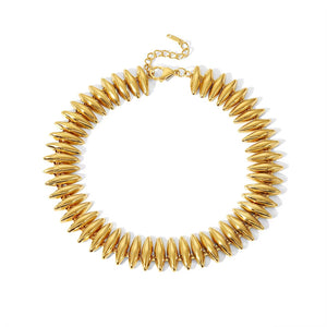 Caroline Statement Necklace: Gold