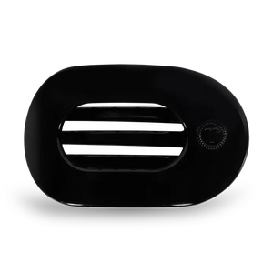 TELETIES Round Flat Hair Clip | Small | Jet Black