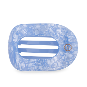 Flat Round Hair Clip | Large | Blue Lagoon
