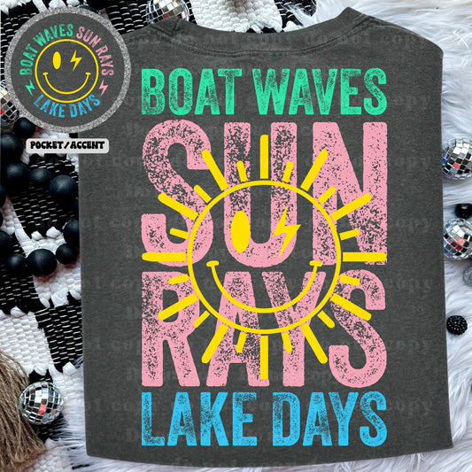 Boat Waves, Sun Rays - WAH Tee