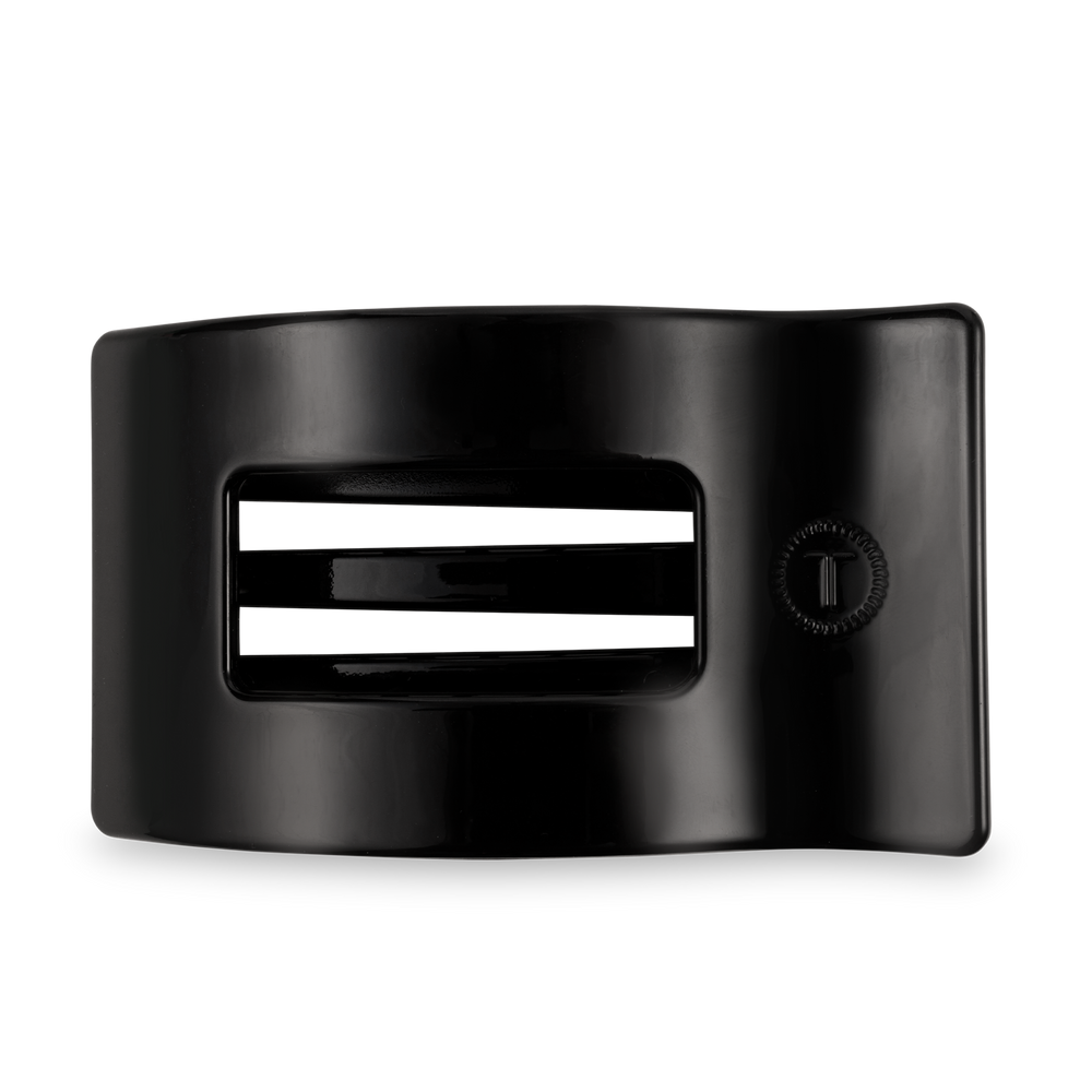 Flat Rectangle Hair Clip | Large | Jet Black