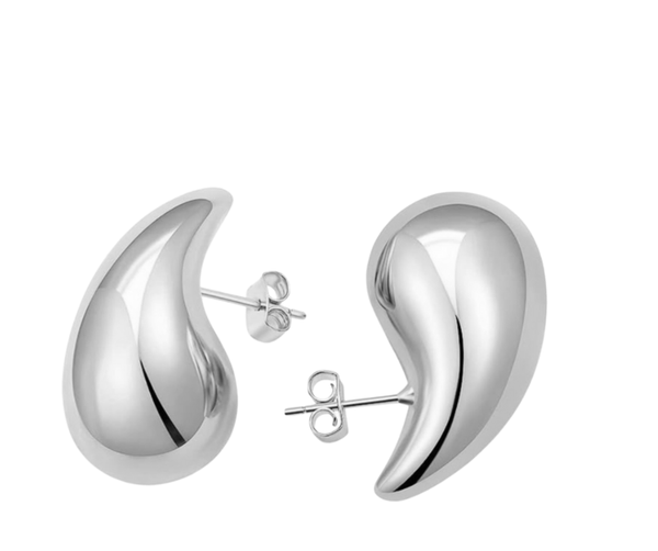 Elia Raindrop Earring: Silver / 20mm