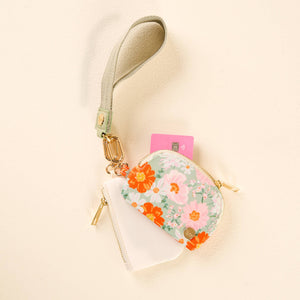 Dynamic Duo Pouch Wristlet-Bouquet Beauty Sage