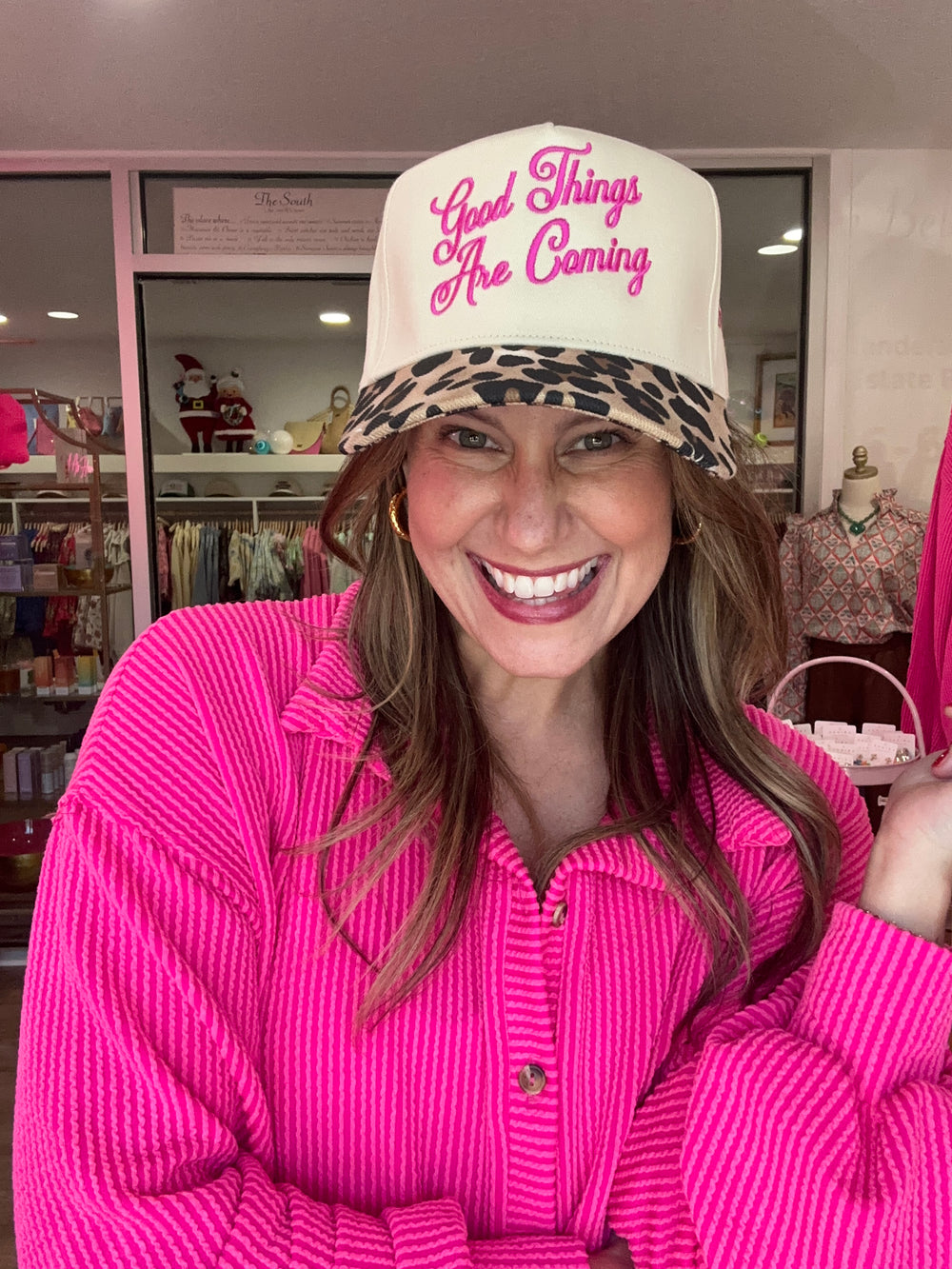 Good Things Are Coming Leopard Hat