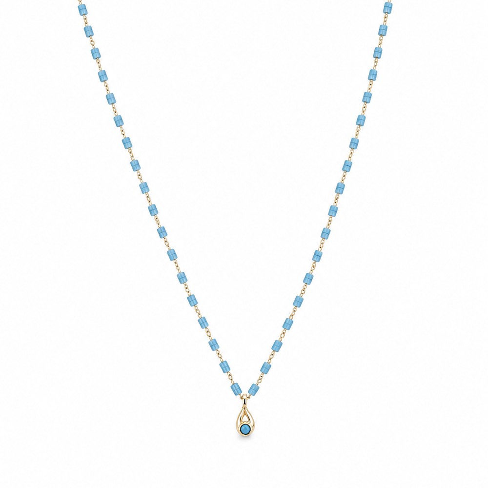Sea Breeze Teardrop Necklace