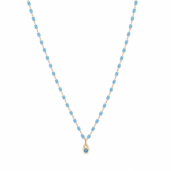 Sea Breeze Teardrop Necklace