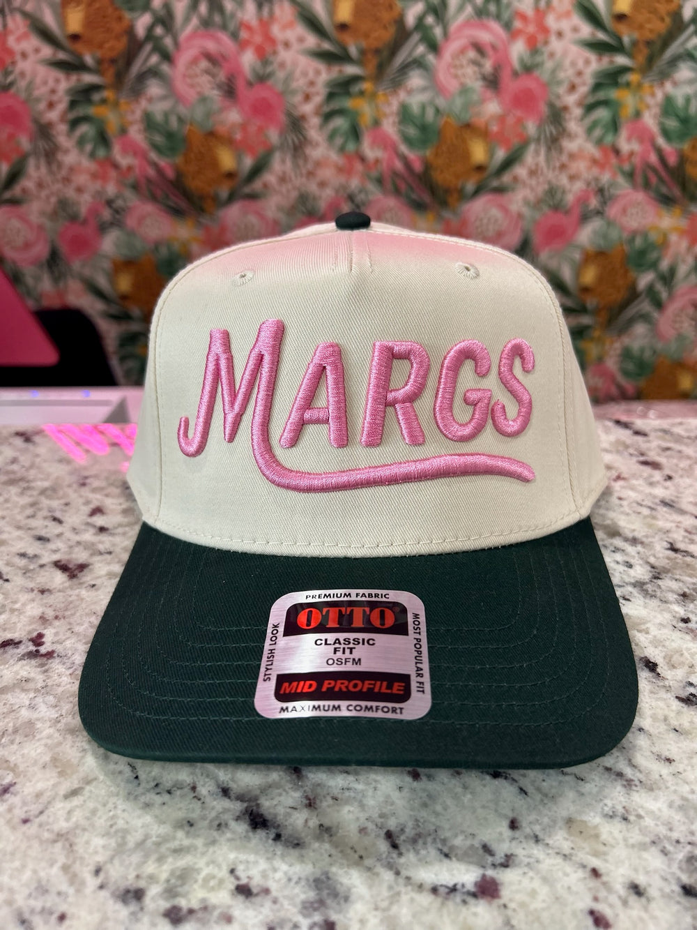 Margs Trucker Hat – Pink & Green