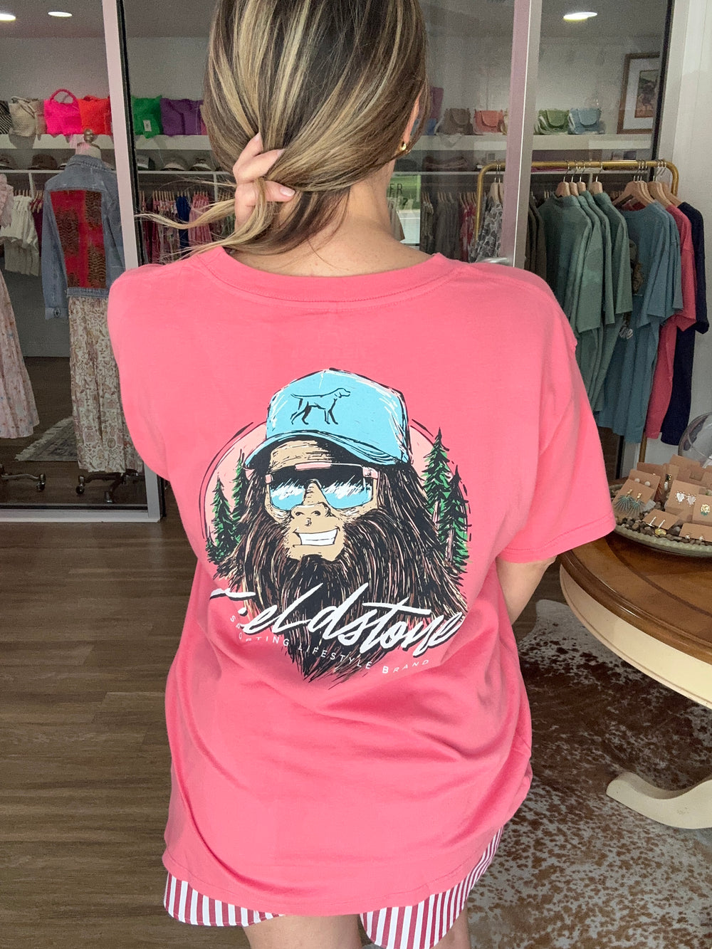 Bigfoot Graphic in Watermelon