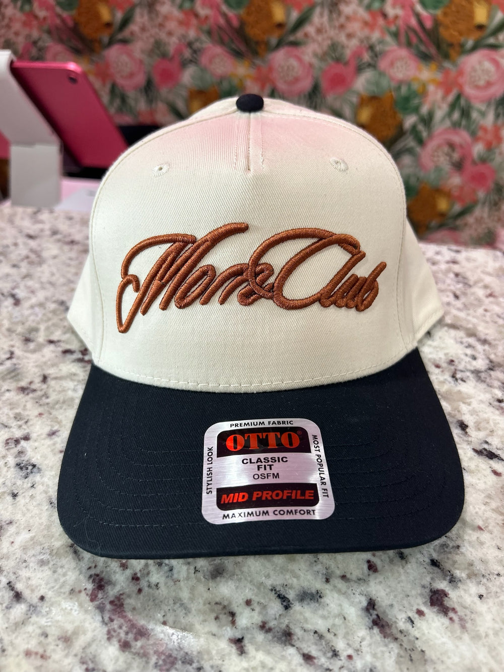 Mom Club Trucker Hat – Black, Copper & Cream
