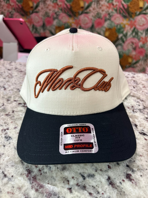 Mom Club Trucker Hat – Black, Copper & Cream