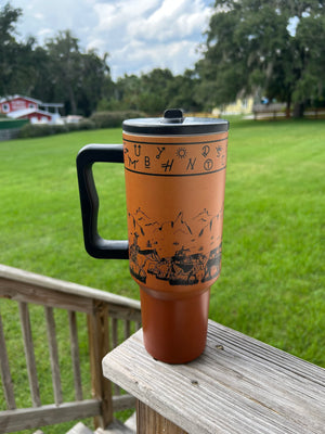 Cattle Drive 40 oz Tumbler – Rust