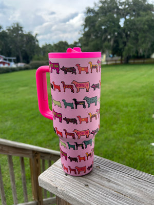 Stock Show Vibes 40 oz Tumbler
