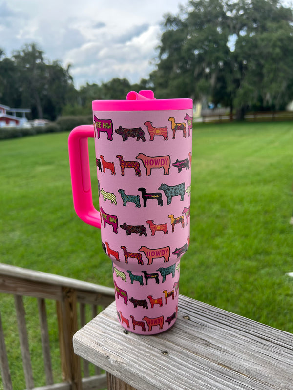 Stock Show Vibes 40 oz Tumbler
