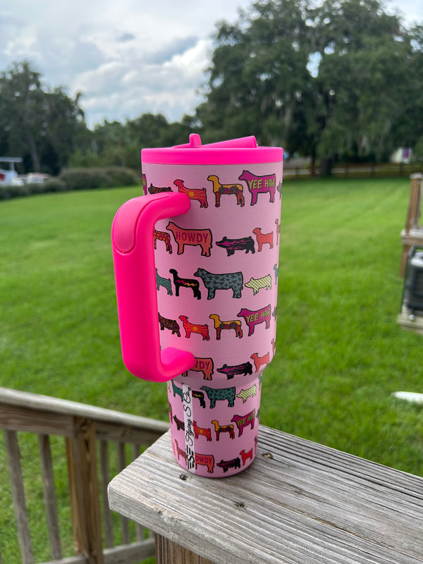 Stock Show Vibes 40 oz Tumbler