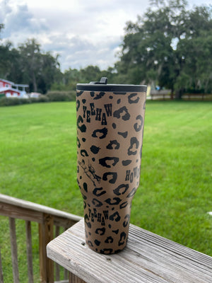 Spotted & Spurred 40 oz Flip Top Tumbler