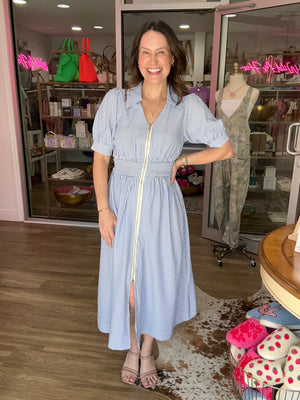 Seaside Zip Midi Dress