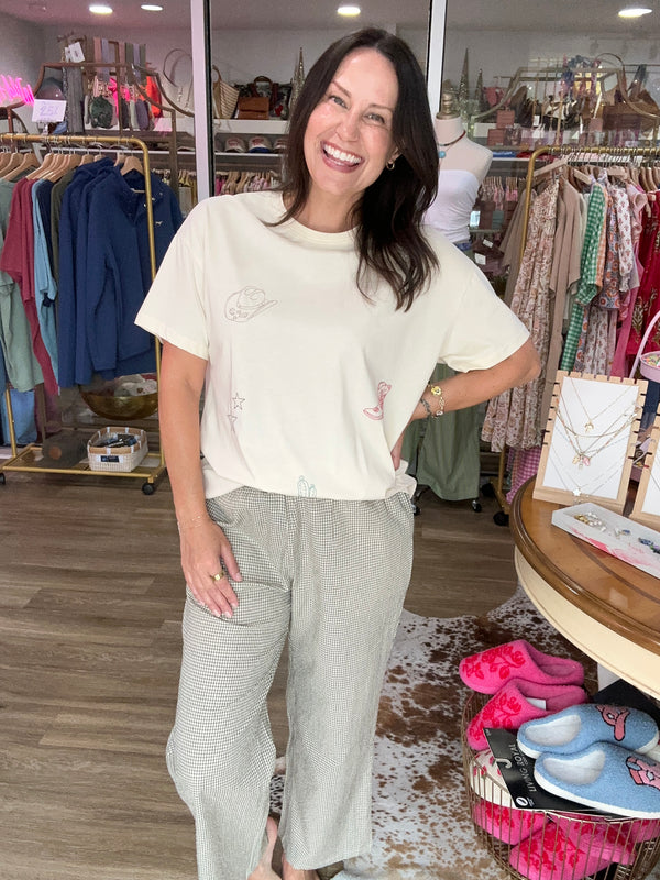 Olive Grove Plaid Pants
