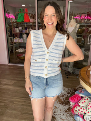 Coastal Charm Crochet Vest