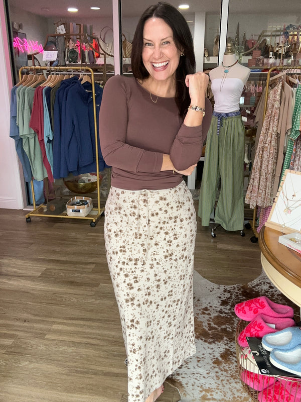 Meadow Lace Midi Skirt