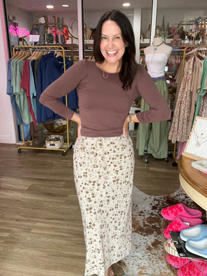 Meadow Lace Midi Skirt