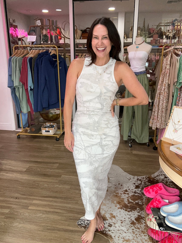 Camo After Dark Midi Dress