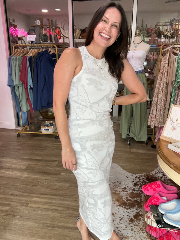 Camo After Dark Midi Dress