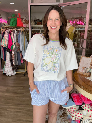 Limoncello Embroidered Top