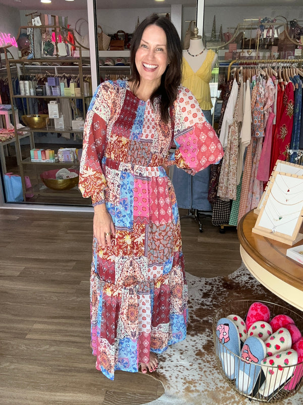Patchwork Daydream Maxi Dress
