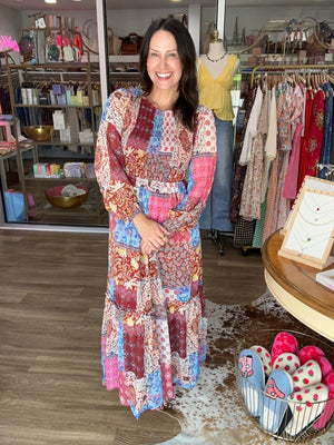 Patchwork Daydream Maxi Dress