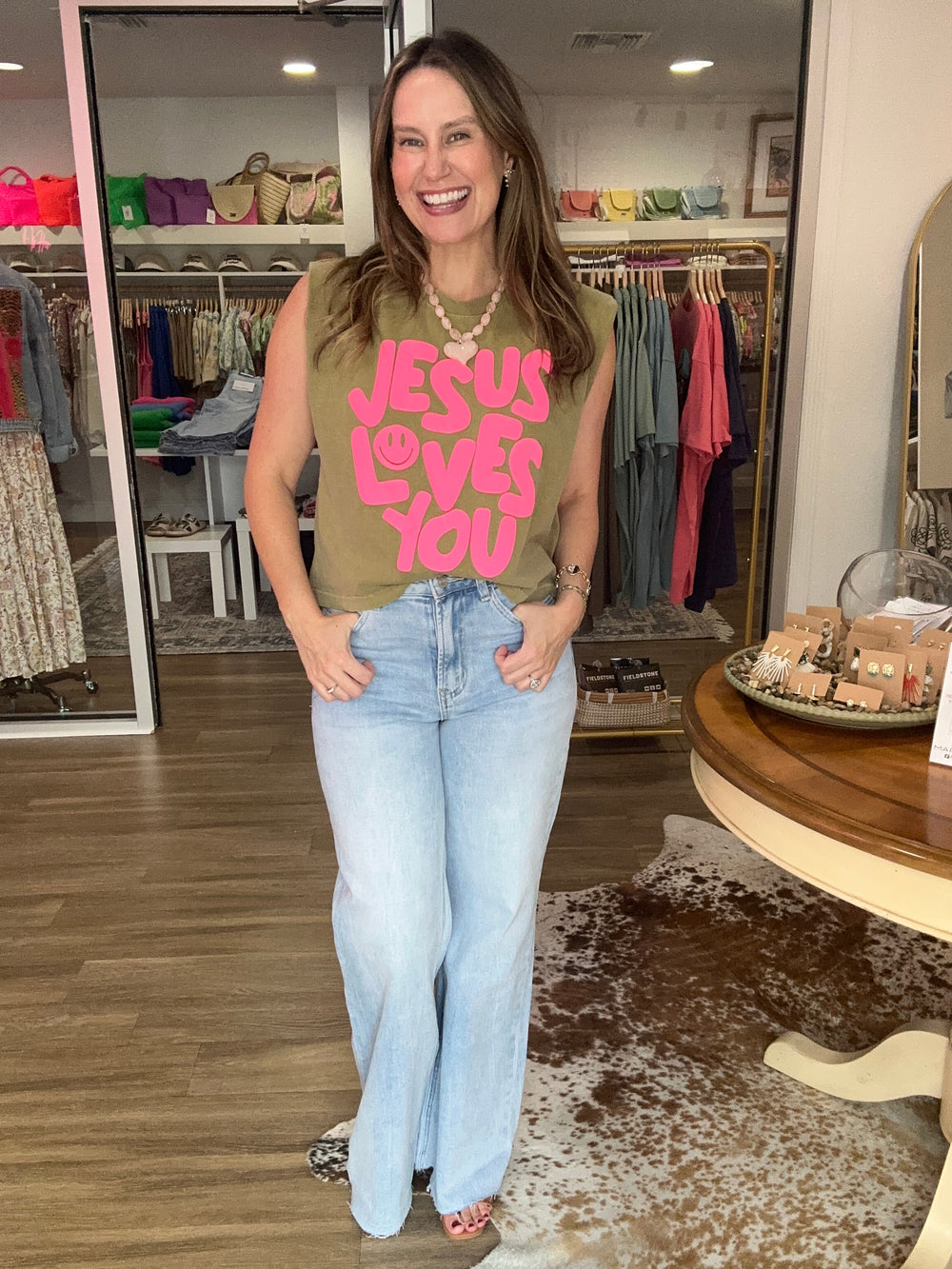 Jesus Loves You Puff Tank