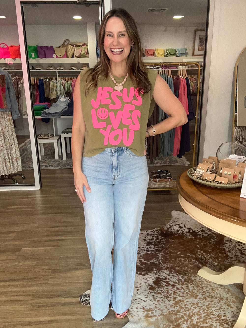 Jesus Loves You Puff Tank