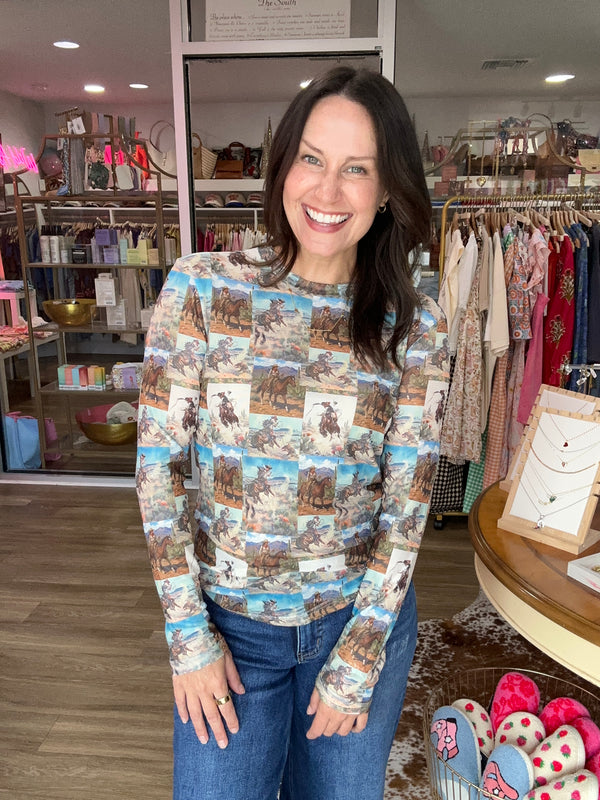Wild West Mesh Long Sleeve
