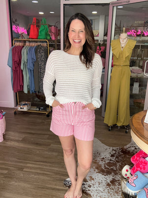 Driftwood Crochet Knit Top