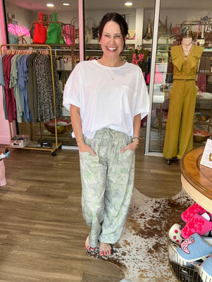 Olive Camo Barrel Pant