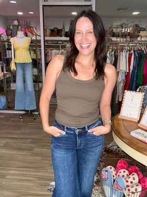Reversible Ribbed Tank Top
