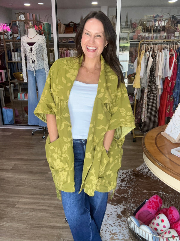 Color Pop Oversized Cardigan