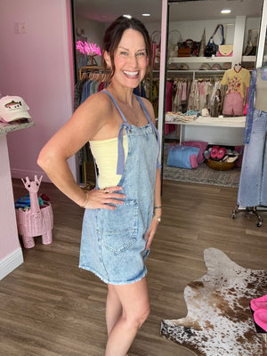 Sunny Side Overall Romper