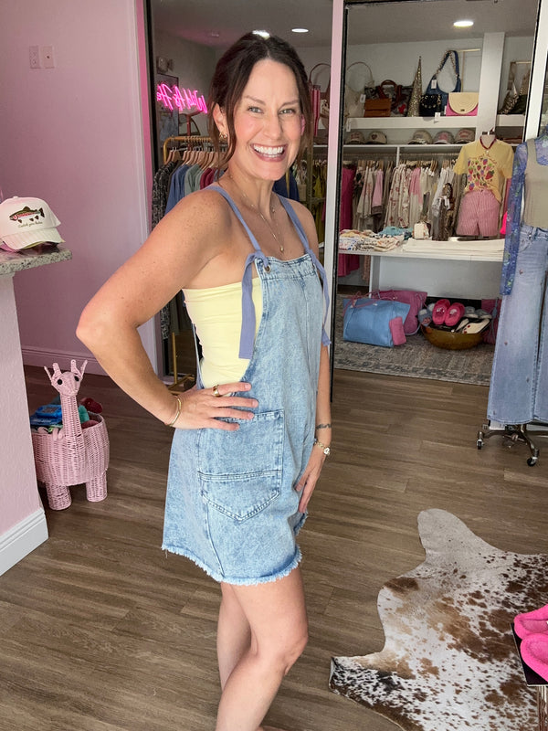 Sunny Side Overall Romper
