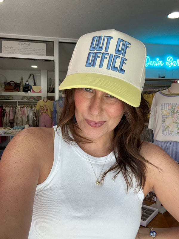 Out of Office - Butter Yellow Trucker Hat