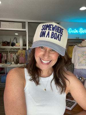 Somewhere On A Boat Hat