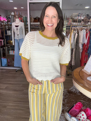 Lemongrass Lovely Knit Top