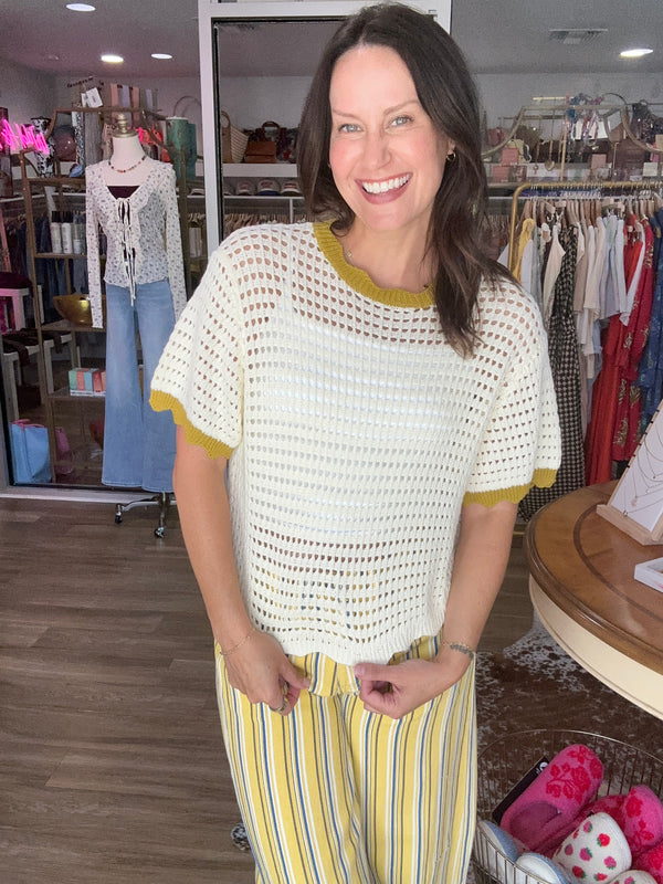 Lemongrass Lovely Knit Top