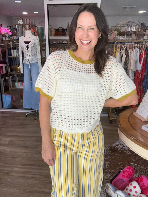 Lemongrass Lovely Knit Top