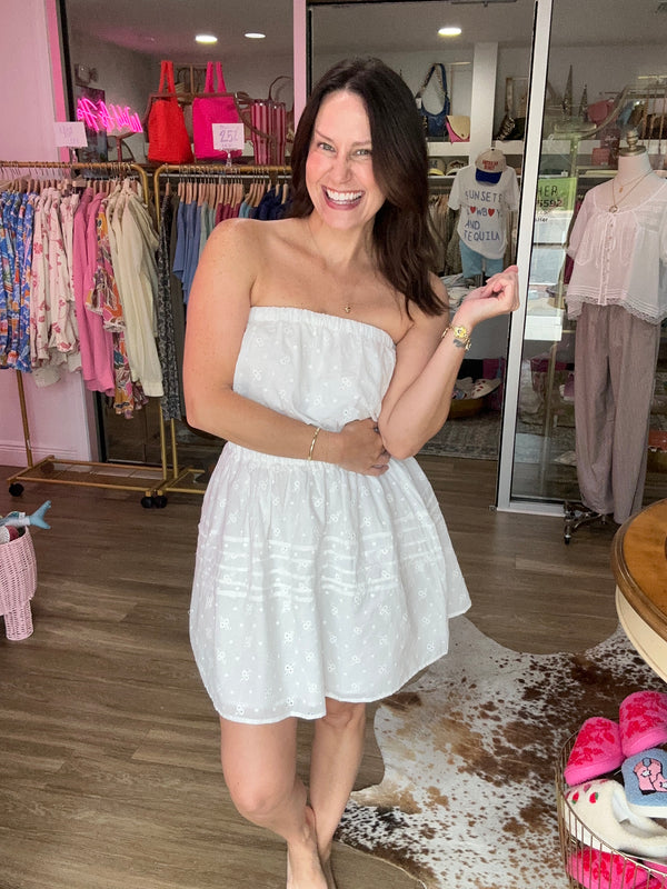 Sweet Escape Eyelet Dress