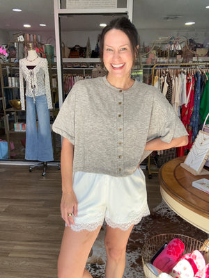 Sweet Satin Lace Shorts